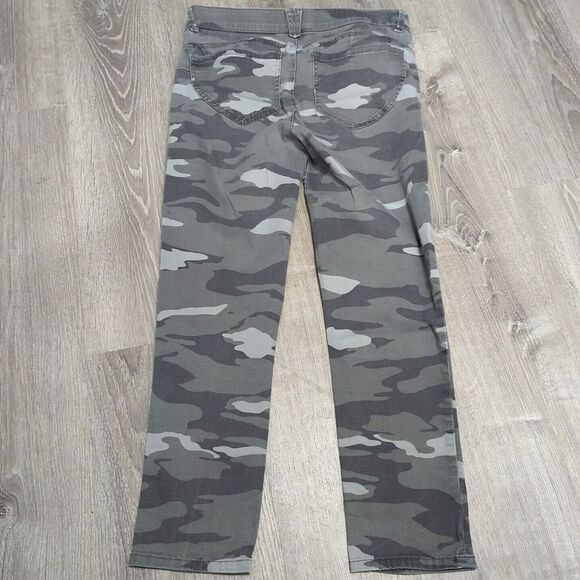 Democracy Womens Size 10 Gray Camouflage AB Technology Stretch Skinny Jeans Lp38 - Picture 2 of 7